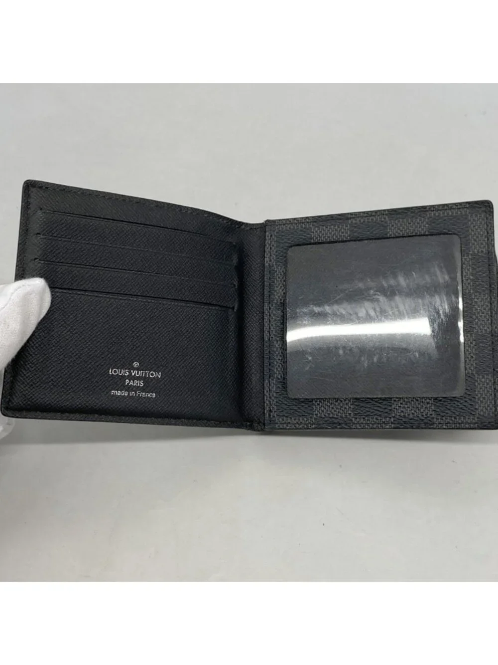 Louis Vuitton Wallet Damier Graphite Portefeuille Amerigo NM Black